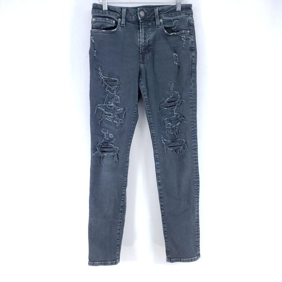 American Eagle Skinny Jeans Mens Size 28/30 Black - Picture 1 of 7